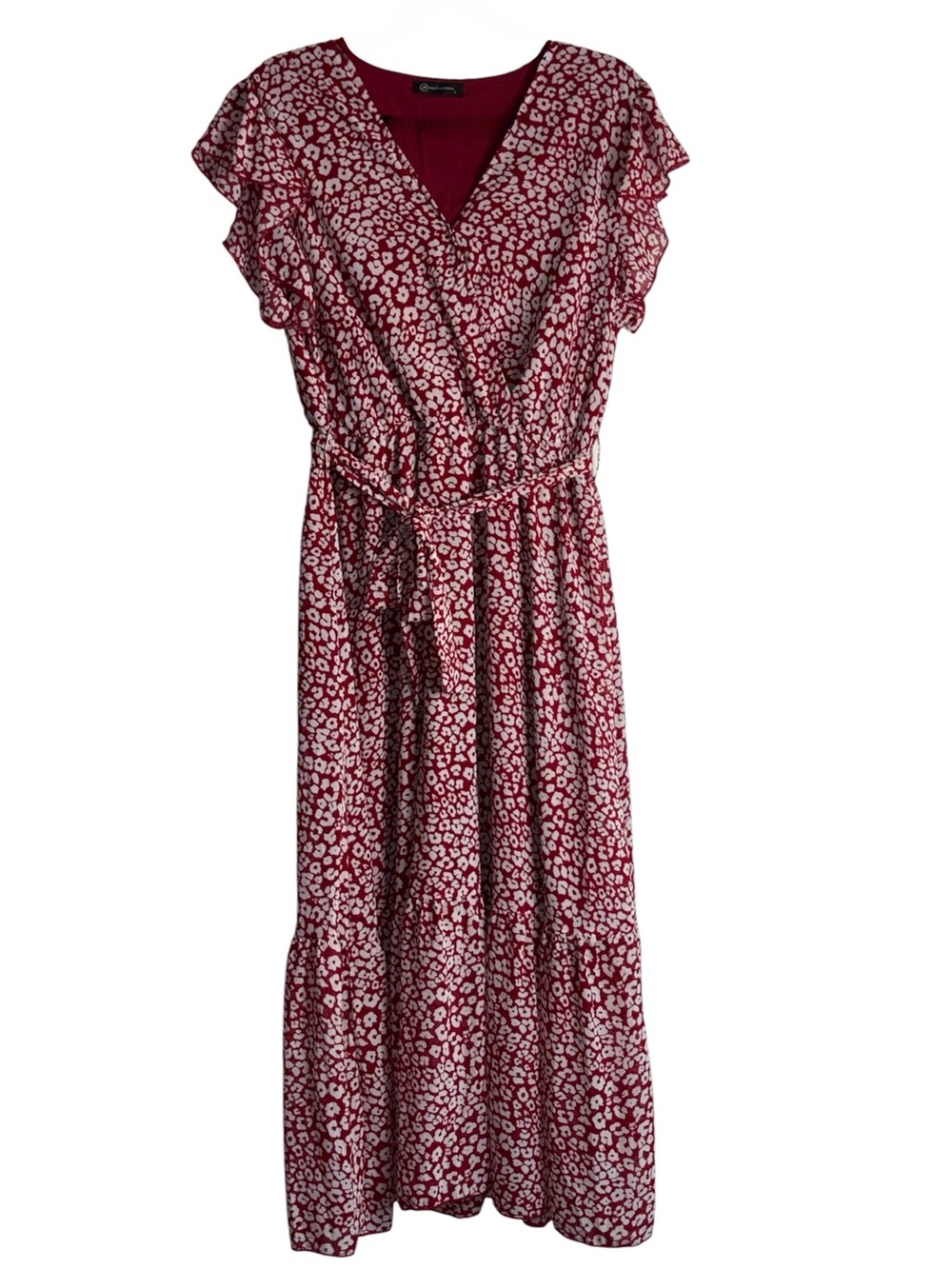 Pretty Garden Floral Maxi Dress with Tie Waist